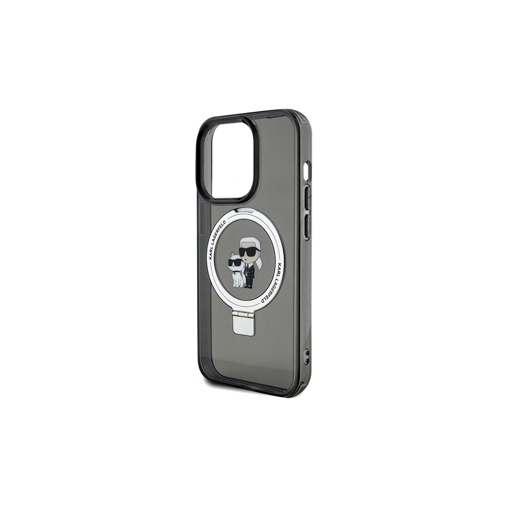 Hurtownia GSM - Case Karl Lagerfeld KLHMP14XHMRSKCK Apple iPhone 14 Pro Max Hardcase Ring Stand Karl&Choupettte MagSafe schwarz/black - KLD1858 - {ean13} - Hurt