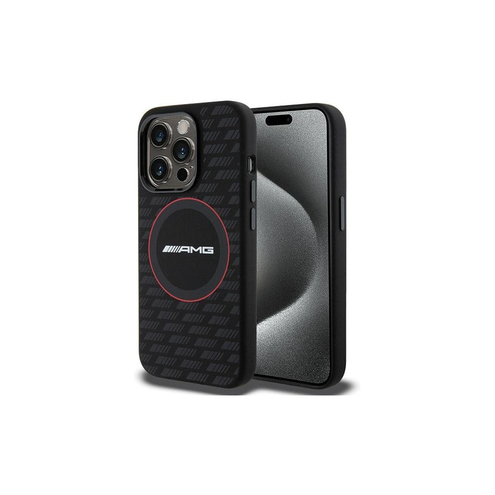 Hurtownia GSM - Etui AMG AMHMP15X23SMRK Apple iPhone 15 Pro Max hardcase Silicon Model Carbon MagSafe negru/black - MRS93 - {ean13} - Hurt