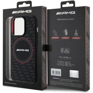 Wholesale AMG AMHMP15X23SMRK Apple iPhone 15 Pro Max hardcase Silicone Carbon Pattern MagSafe black - MRS93 - {ean13} - Hurt
