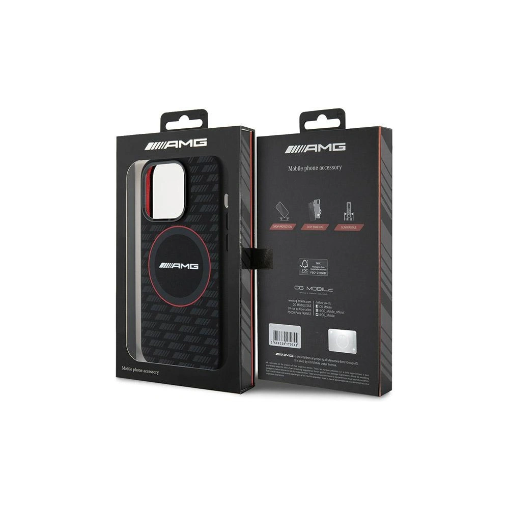 Hurtownia GSM - Etui AMG AMHMP15X23SMRK Apple iPhone 15 Pro Max hardcase Silicon Model Carbon MagSafe negru/black - MRS93 - {ean13} - Hurt