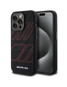 Etui AMG AMHMP15X23SSPK Apple iPhone 15 Pro Max kemény hátlap Szilikon Nagy Rombusz Minta MagSafe fekete/black