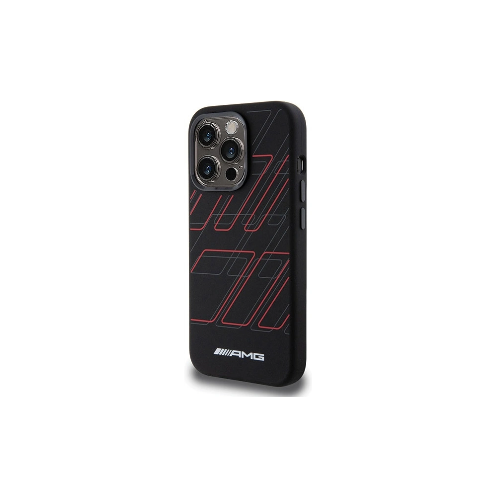 Hurtownia GSM - Case AMG AMHMP15X23SSPK Apple iPhone 15 Pro Max Hartschalen-Silikon Großes Rauten-Muster MagSafe schwarz/black - MRS94 - {ean13} - Hurt