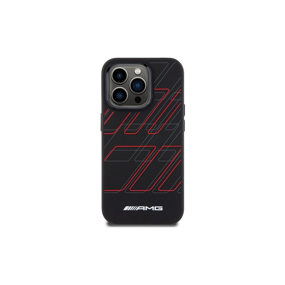 Hurtownia GSM - Etui AMG AMHMP15X23SSPK Apple iPhone 15 Pro Max kemény hátlap Szilikon Nagy Rombusz Minta MagSafe fekete/black - MRS94 - {ean13} - Hurt