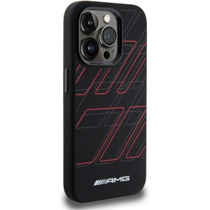 Wholesale AMG AMHMP15X23SSPK Apple iPhone 15 Pro Max hardcase Silicone Large Rhombuses Pattern MagSafe black - MRS94 - {ean13} - Hurt