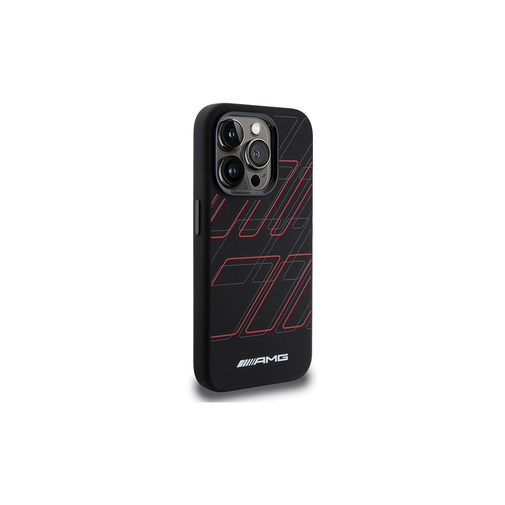Hurtownia GSM - Etui AMG AMHMP15X23SSPK Apple iPhone 15 Pro Max kemény hátlap Szilikon Nagy Rombusz Minta MagSafe fekete/black - MRS94 - {ean13} - Hurt