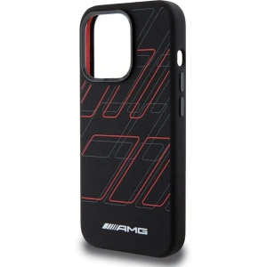 Hurtownia GSM - Etui AMG AMHMP15X23SSPK Apple iPhone 15 Pro Max hardcase Silicone Large Rhombuses Pattern MagSafe negru/black - MRS94 - {ean13} - Hurt