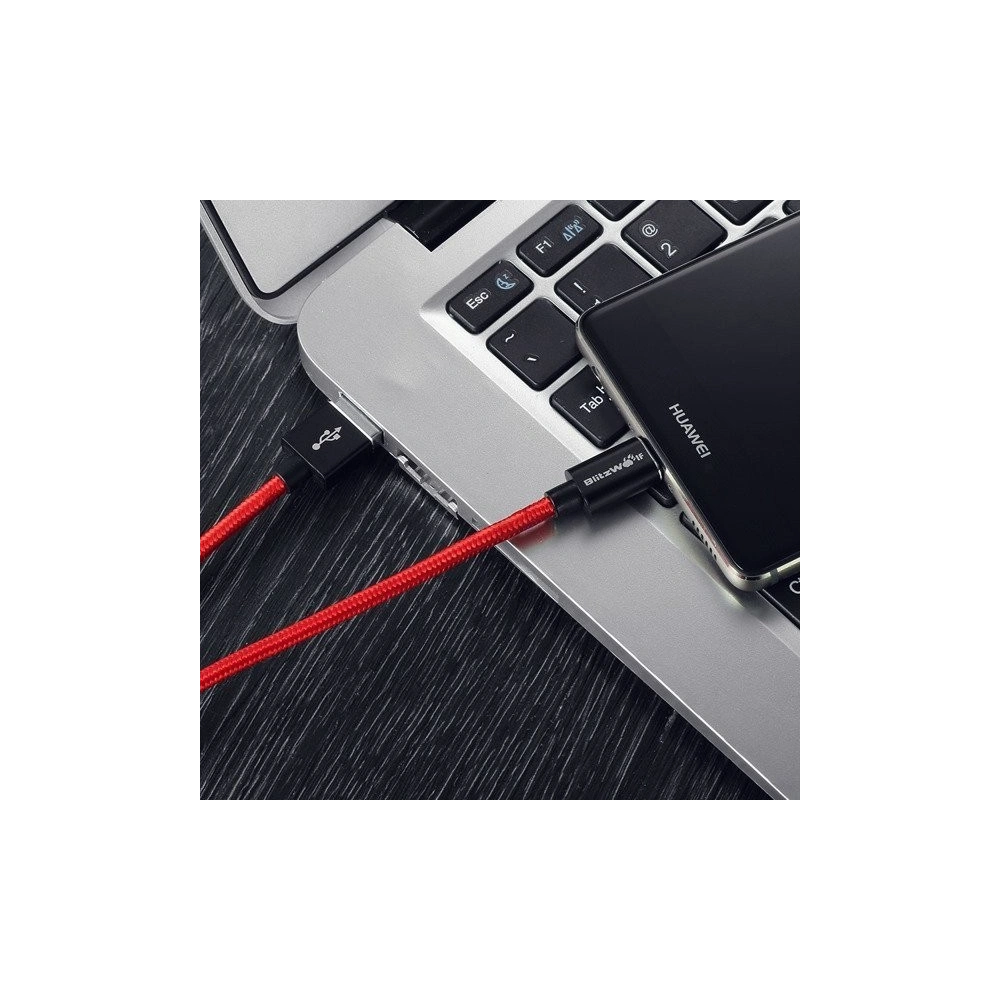 Hurtownia GSM - Kabel USB typu C BlitzWolf BW-TC3 2,5m czarny - BLZ089BLK - {ean13} - Hurt