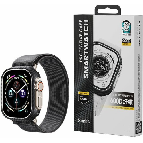 Benks Distributor - 6948005994631 - BKS237 - Benks Watch Protective Case Kevlar 600D Apple Watch Ultra 49mm - B2B homescreen
