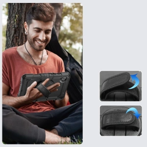 Hurtownia GSM - Etui Tech-Protect Solid360 Samsung Galaxy Tab A9 8.7 X110 / X115 Fekete - THP2476 - {ean13} - Hurt