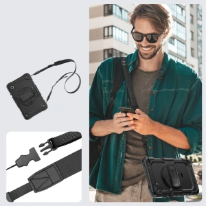 Hurtownia GSM - Etui Tech-Protect Solid360 Samsung Galaxy Tab A9 8.7 X110 / X115 Fekete - THP2476 - {ean13} - Hurt