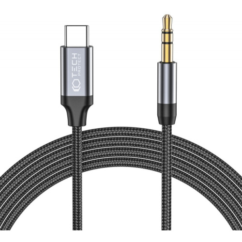Tech-Protect Distributor - 9490713929070 - OT-568 - [OUTLET] Tech-Protect Ultraboost USB-C/mini Jack 3.5mm Cable 100cm Black - B2B homescreen