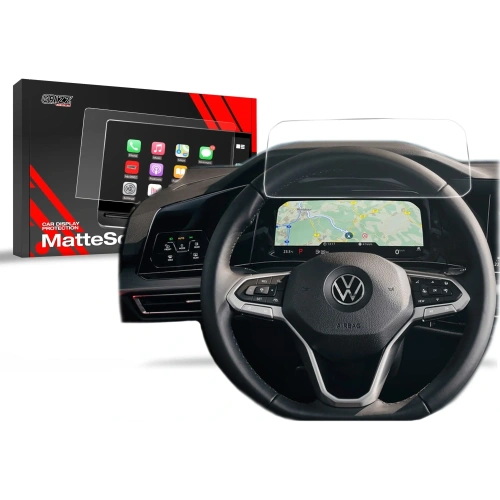 Folia matowa GrizzGlass CarDisplay Protection do Volkswagen Golf 8 Digital Cockpit 10,25" 2020-2025