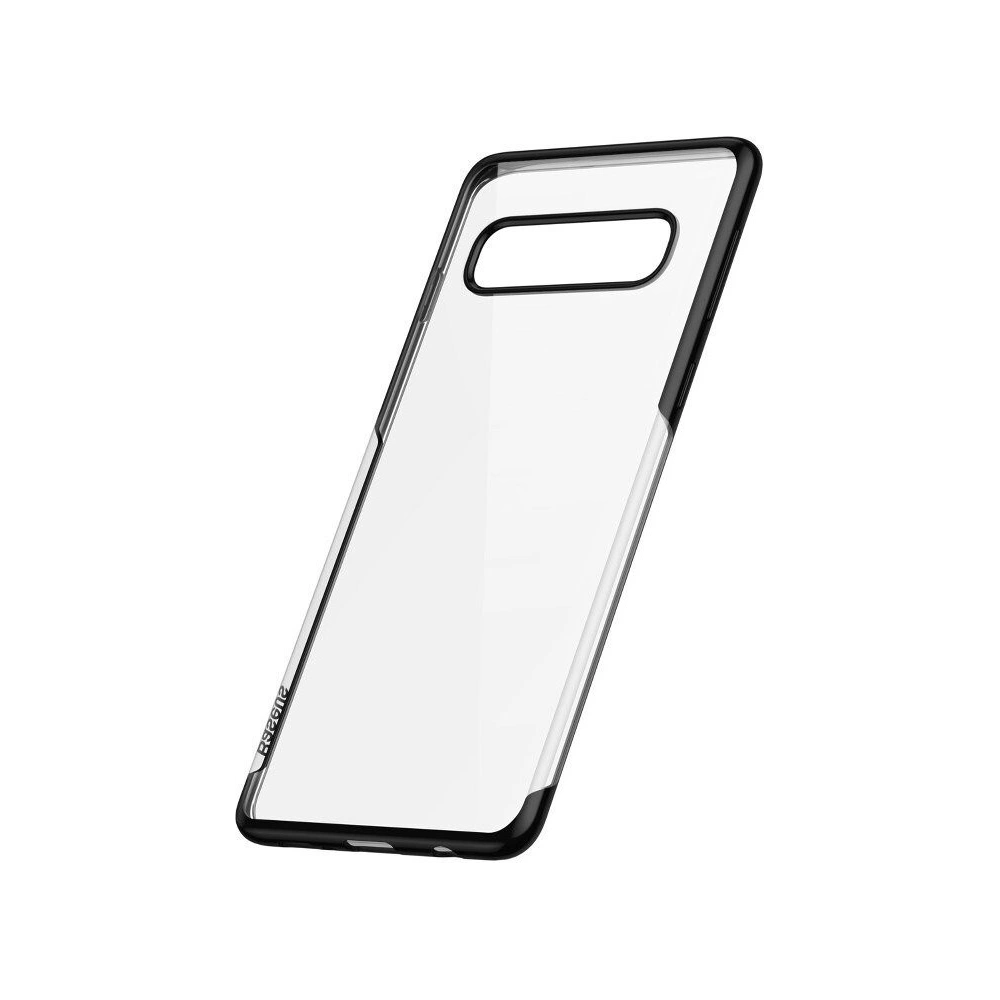 Wholesale Baseus Shining Clear Case Samsung Galaxy S10 Plus Black - BSU551BLK - {ean13} - Hurt