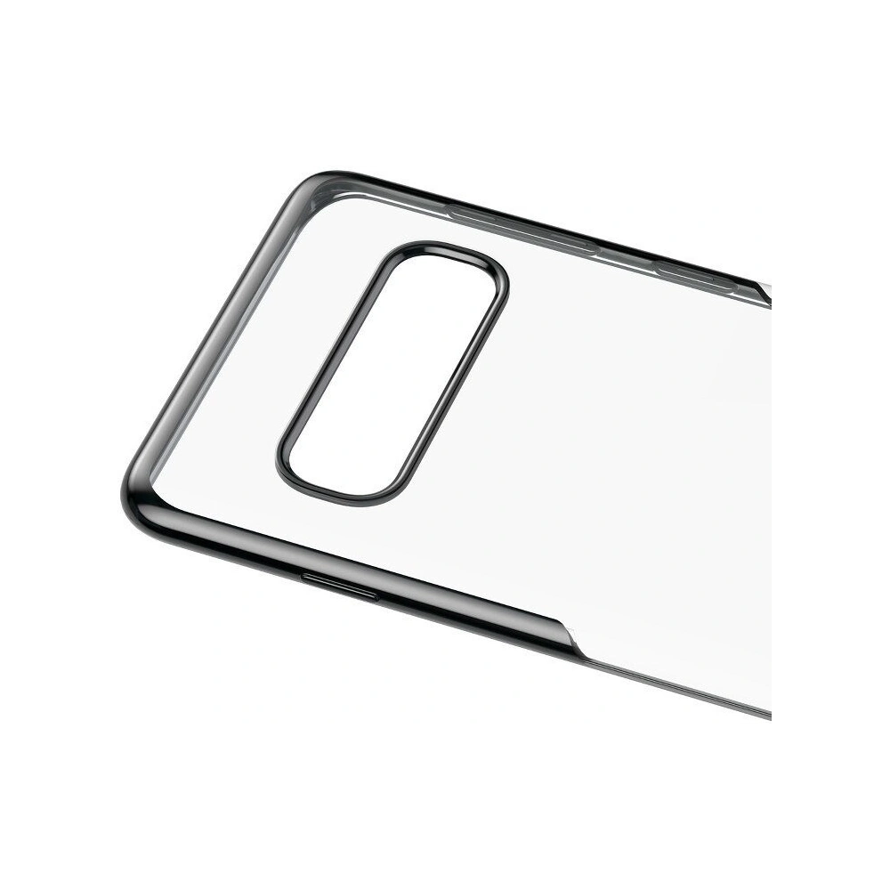 Wholesale Baseus Shining Clear Case Samsung Galaxy S10 Plus Black - BSU551BLK - {ean13} - Hurt