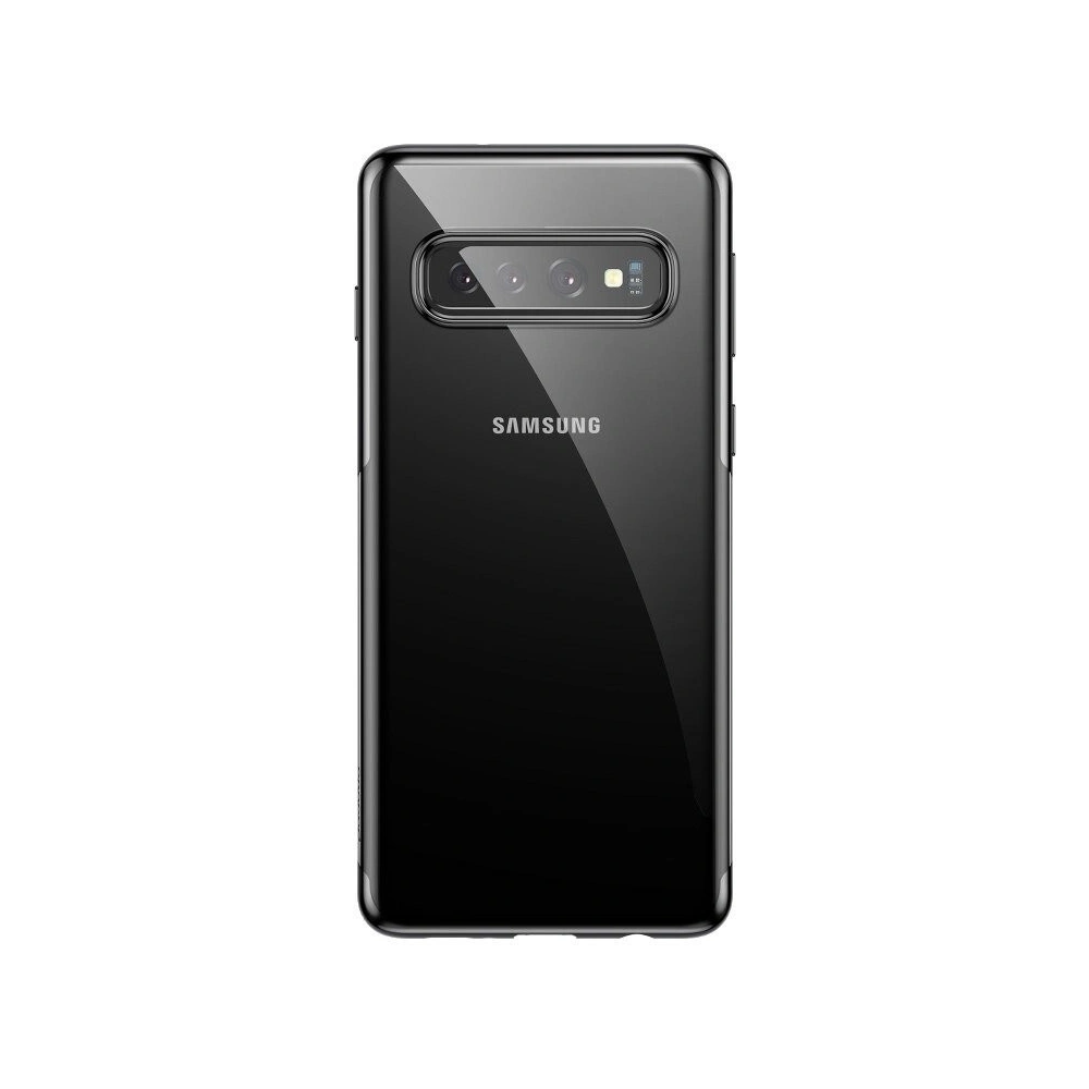 Wholesale Baseus Shining Clear Case Samsung Galaxy S10 Plus Black - BSU551BLK - {ean13} - Hurt