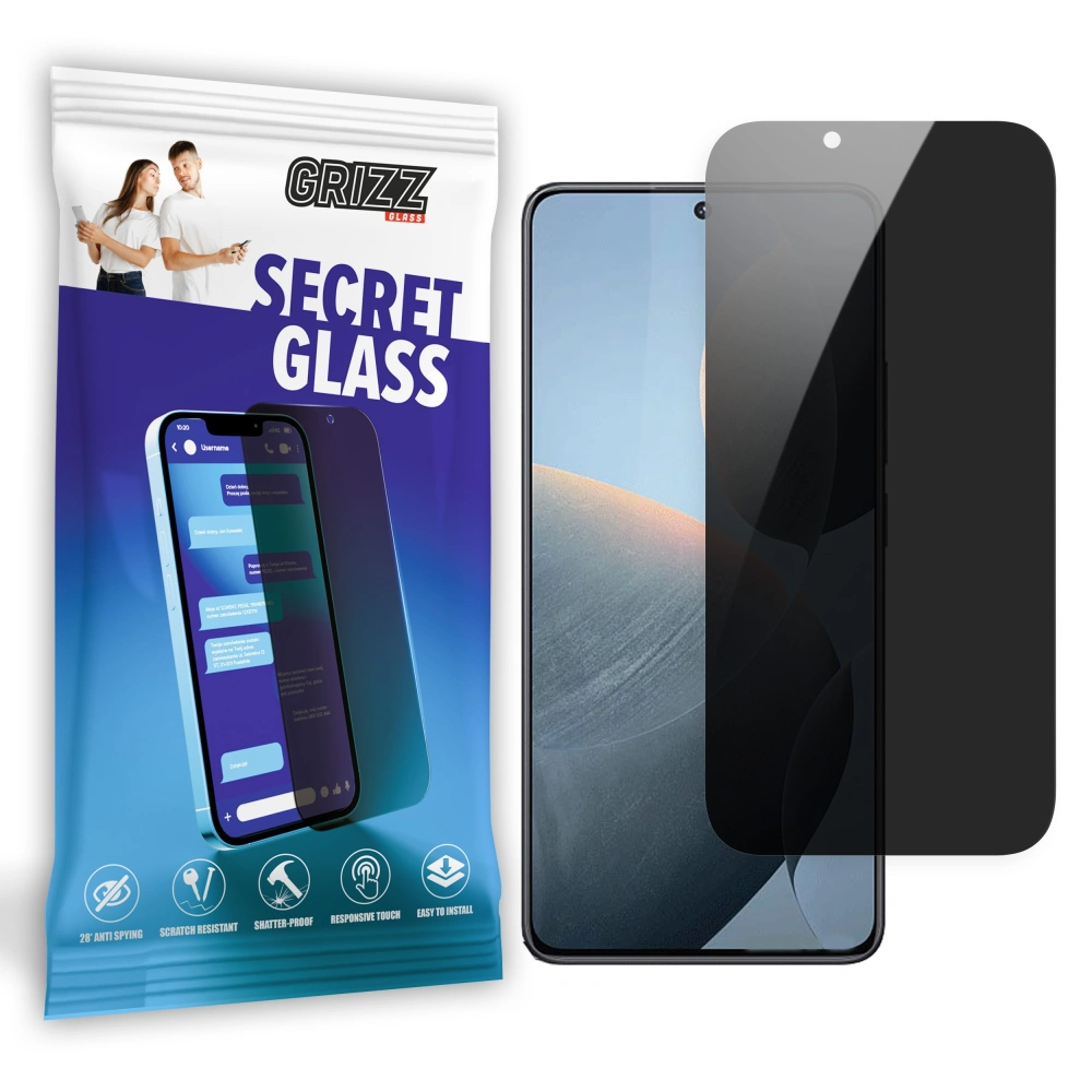 Matowe szkło prywatyzujące GrizzGlass SecretGlass do Xiaomi Redmi K70 Pro