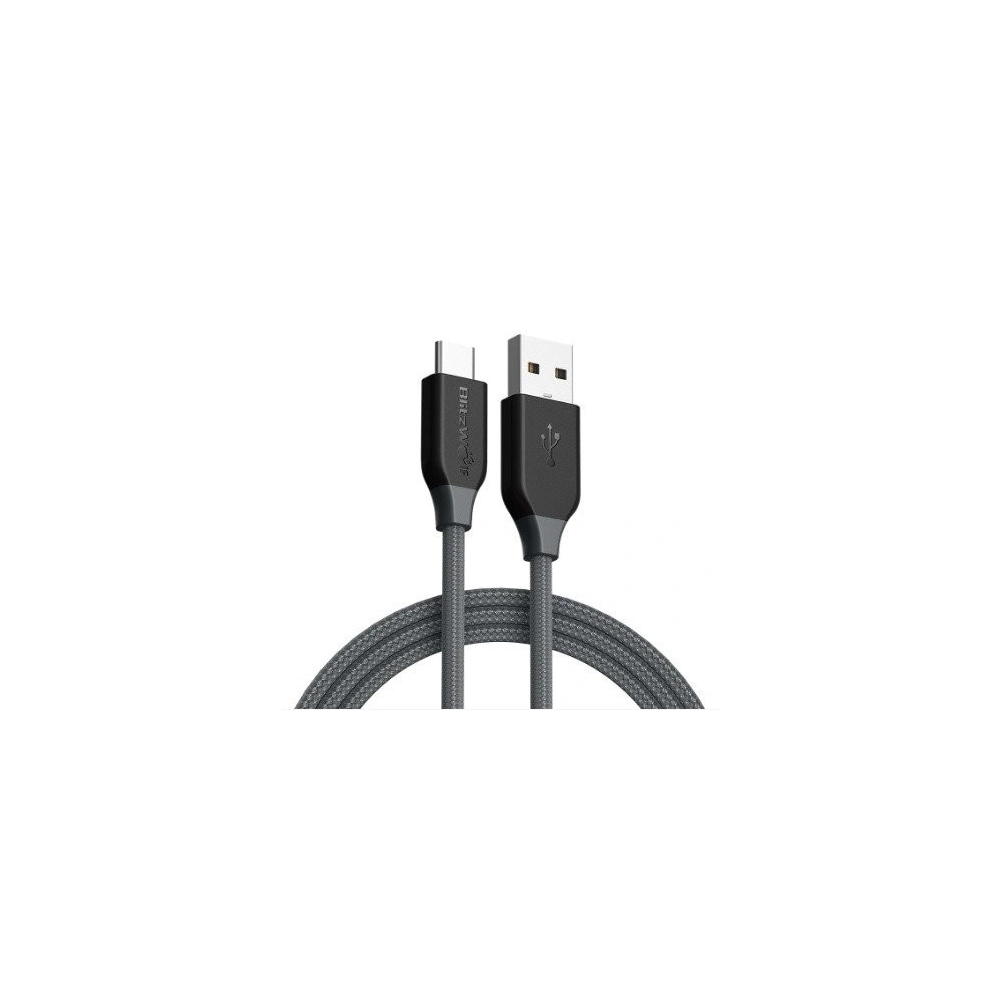 Wholesale USB 2.0 USB-C AmpCore Kevlar Cable BlitzWolf BW-TC5 1m Black - BLZ091BLK - {ean13} - Hurt