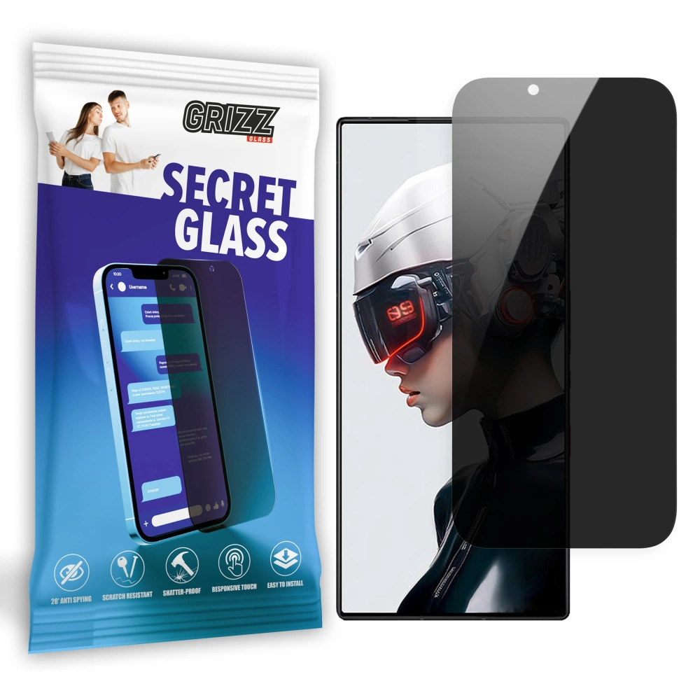Szkło prywatyzujące GrizzGlass SecretGlass do ZTE Nubia Red Magic 9 Pro Plus