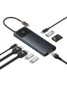 Hurtownia GSM - Adapter 10w1 Baseus Hub USB-C / 2xHDMI, 3xUSB-A, USB-C, RJ45, SD/TF, PD (schwarz) - BSU4794 - {ean13} - Hurt