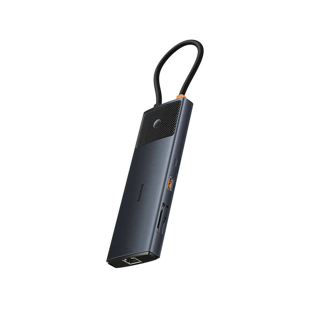 Hurtownia GSM - Adapter 10w1 Baseus Hub USB-C / 2xHDMI, 3xUSB-A, USB-C, RJ45, SD/TF, PD (schwarz) - BSU4794 - {ean13} - Hurt