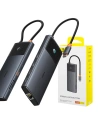 Wholesale Baseus hub 10-in-1 USB-C / 2xHDMI, 3xUSB-A, USB-C, RJ45, SD/TF, PD (black) - BSU4794 - {ean13} - Hurt