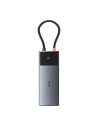 Adaptér 10w1 Baseus hub USB-C / 2xHDMI, 3xUSB-A, USB-C, RJ45, SD/TF, PD (šedý)