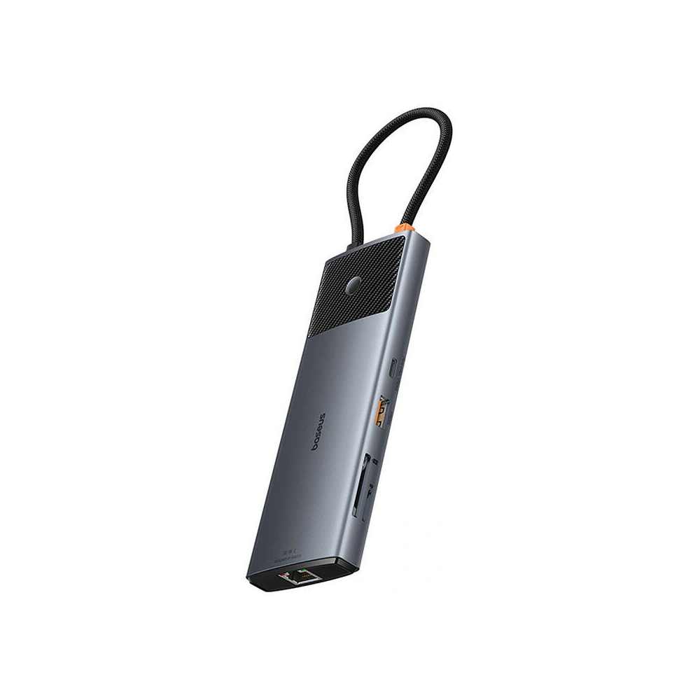 Wholesale Baseus hub 10-in-1 USB-C / 2xHDMI, 3xUSB-A, USB-C, RJ45, SD/TF, PD (grey) - BSU4795 - {ean13} - Hurt