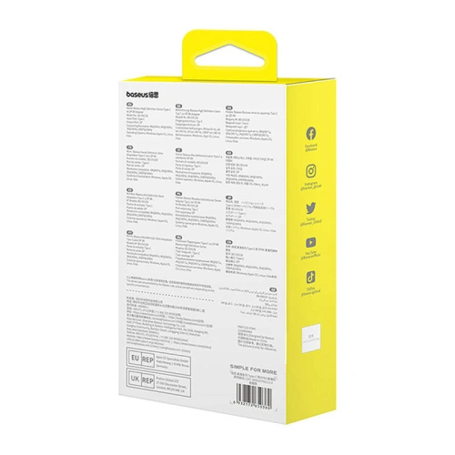 Adapter Baseus USB-C / DisplayPort 1,5m (czarny)