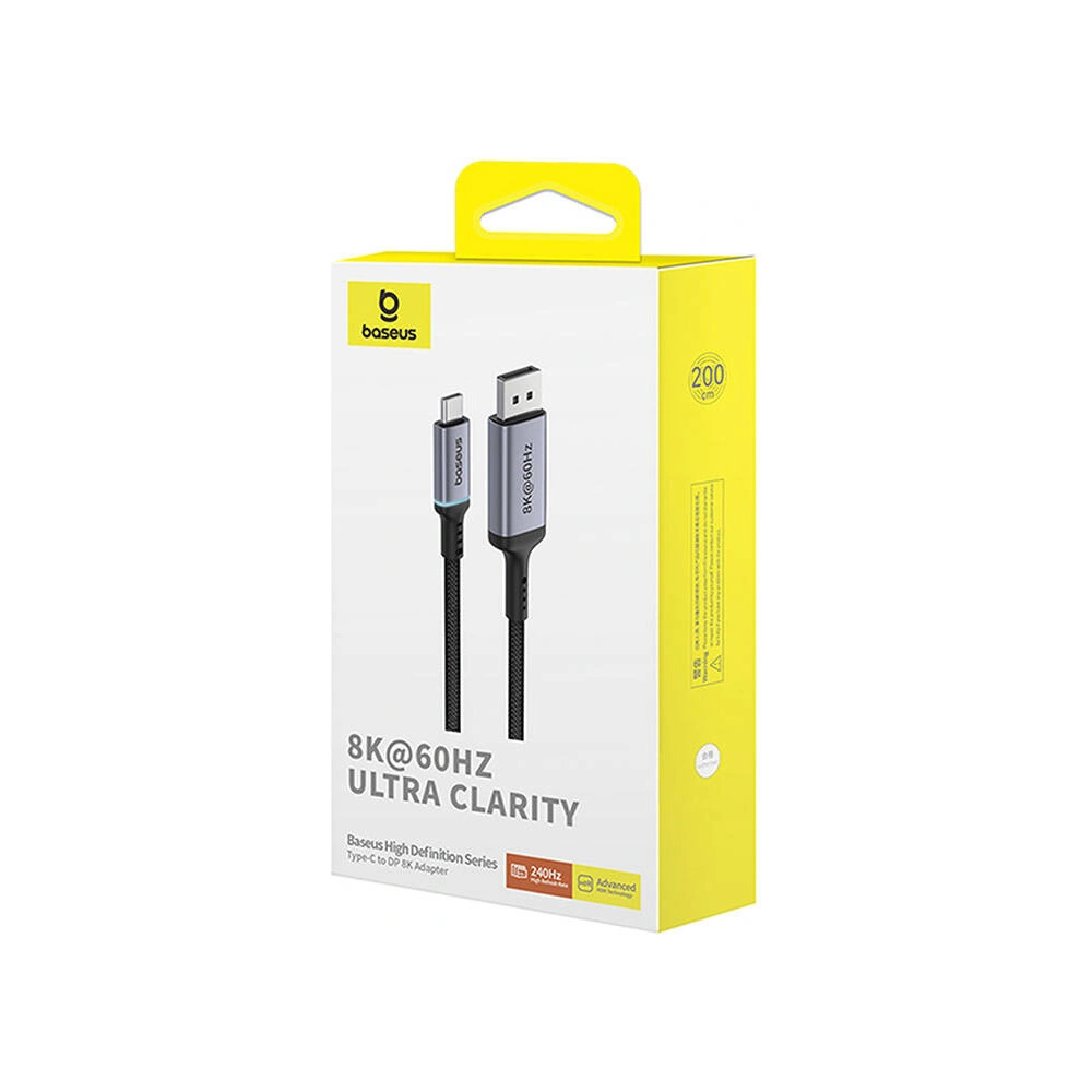 Hurtownia GSM - Adapter Baseus USB-C / DisplayPort 2m (schwarz) - BSU4797 - {ean13} - Hurt