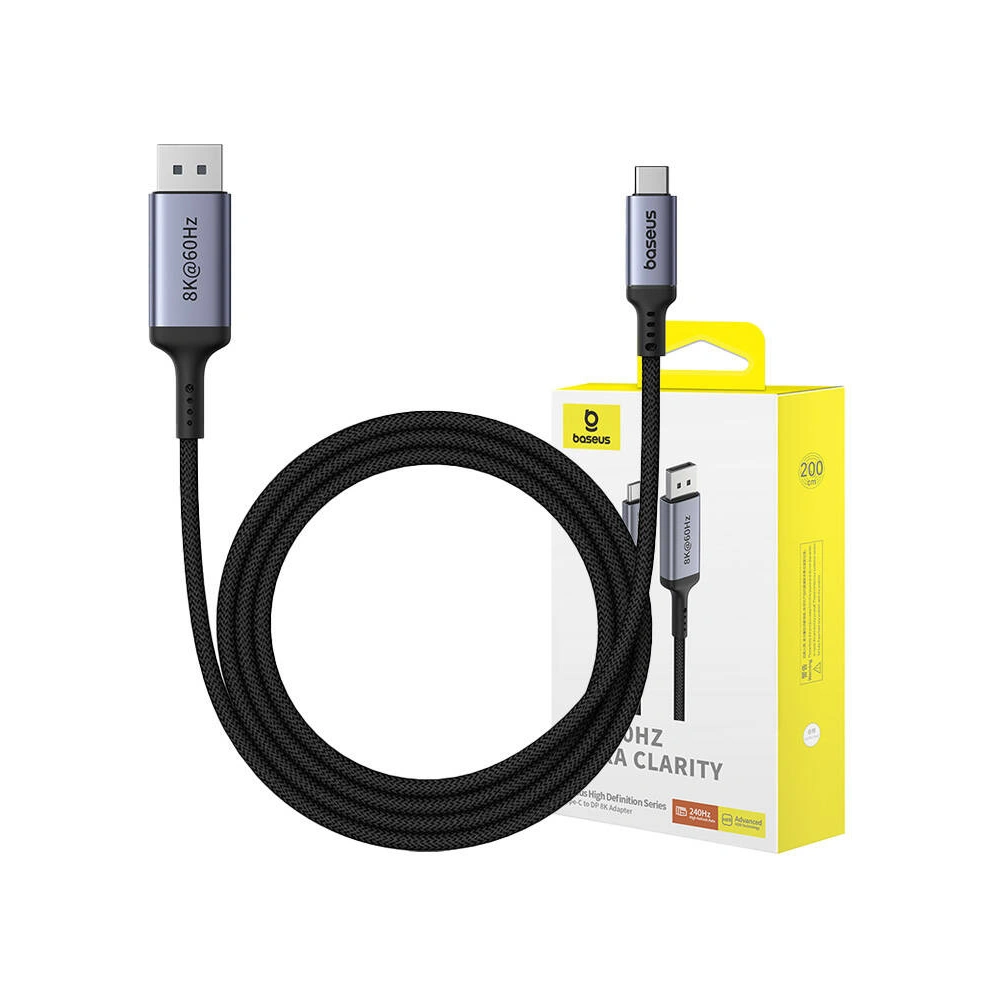 Hurtownia GSM - Adapter Baseus USB-C / DisplayPort 2m (schwarz) - BSU4797 - {ean13} - Hurt