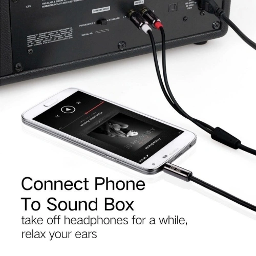 Przewód 3,5mm Jack do 2RCA (Cinch) UGREEN 3m 