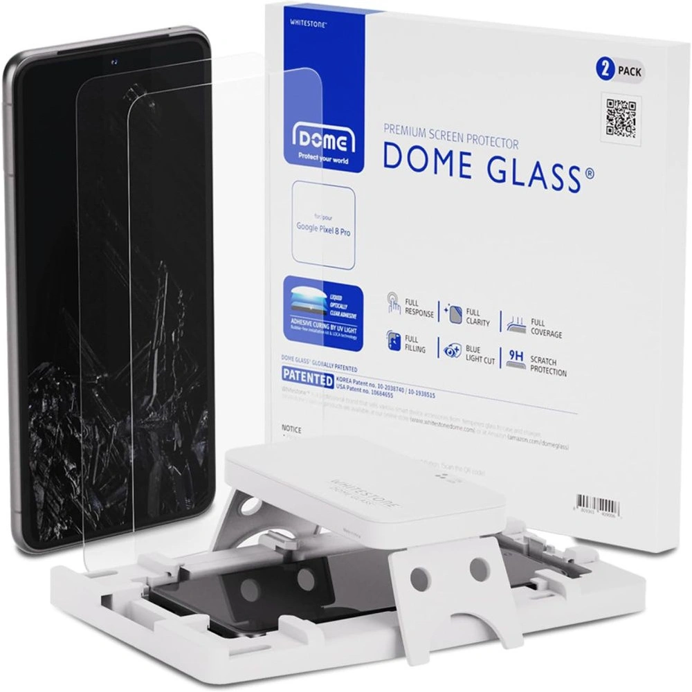 Hurtownia GSM - Tvrzené sklo s UV lepidlem Whitestone Dome Glass Google Pixel 8 Pro [2 PACK] - WSD96 - {ean13} - Hurt