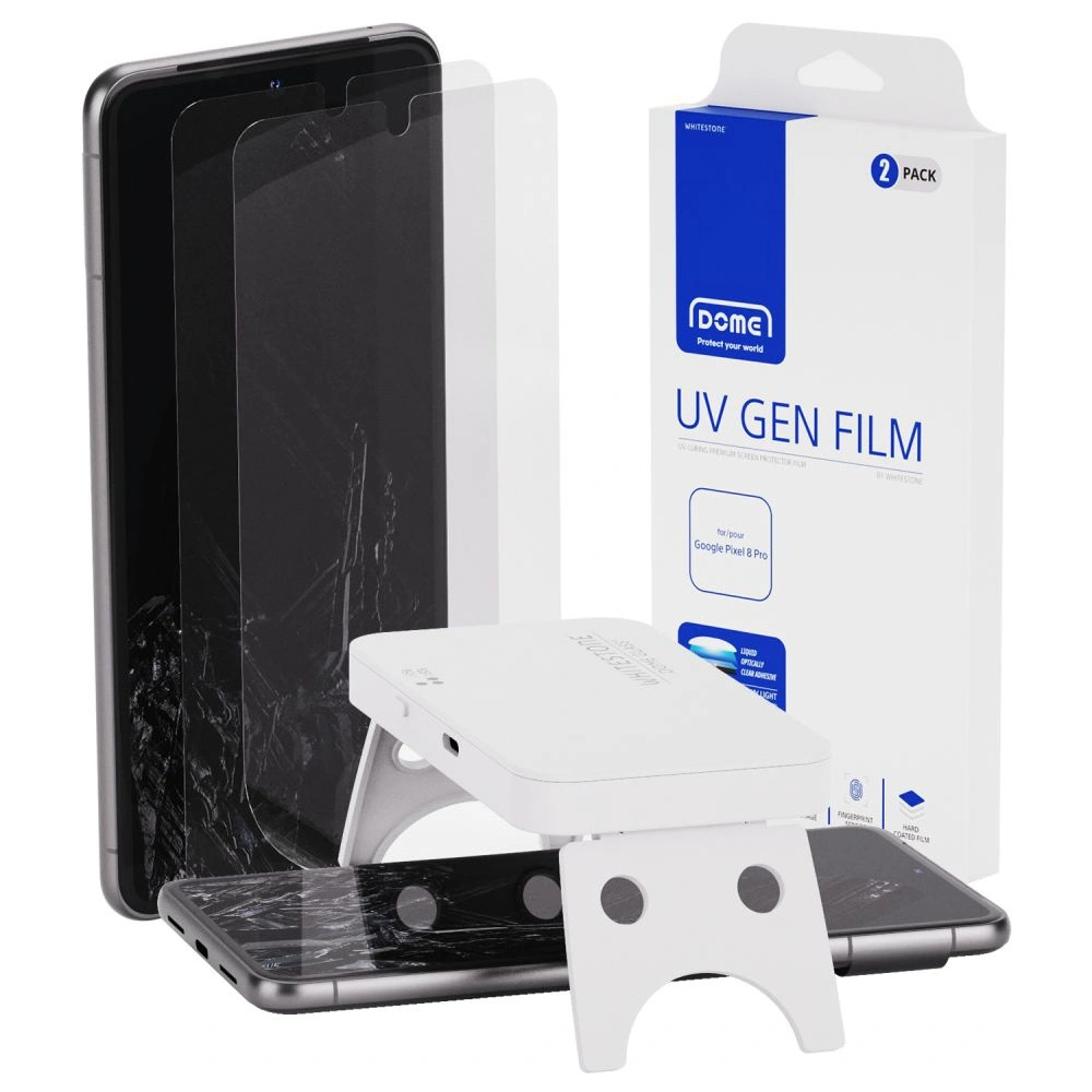 Hurtownia GSM - Ochranná fólie Whitestone Dome UV Gen Film Google Pixel 8 Pro Clear [2 PACK] - WSD98 - {ean13} - Hurt