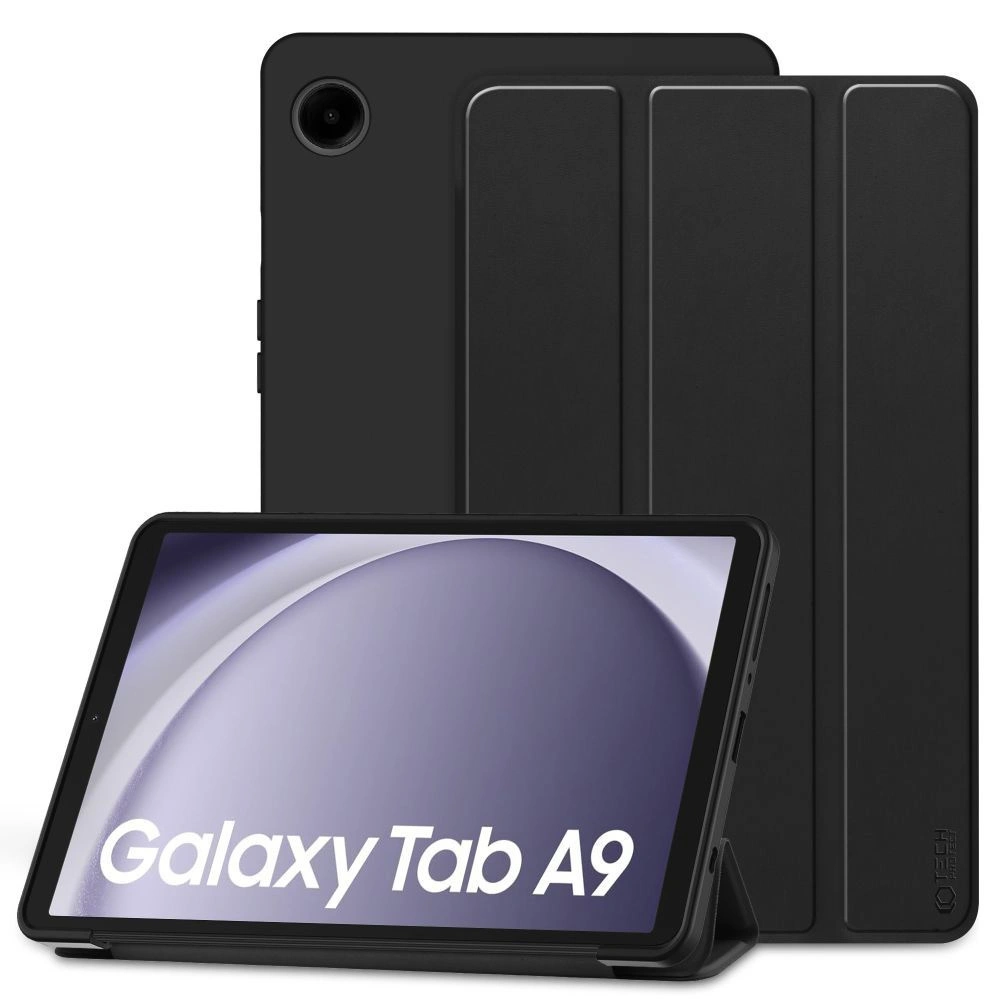 Hurtownia GSM - Etui Tech-Protect SmartCase Samsung Galaxy Tab A9 8.7 X110 / X115 Fekete - THP2492 - {ean13} - Hurt