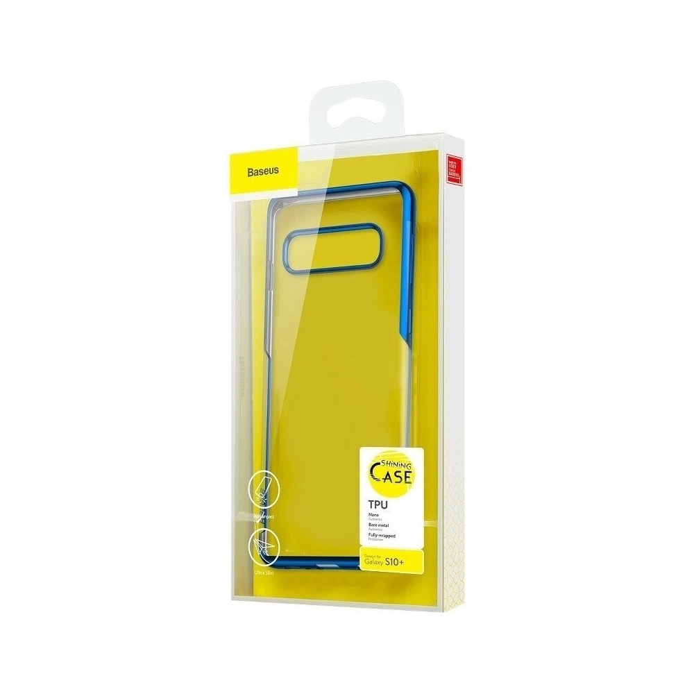 Wholesale Baseus Shining Case Samsung Galaxy S10 Plus Blue - BSU552BLU - {ean13} - Hurt