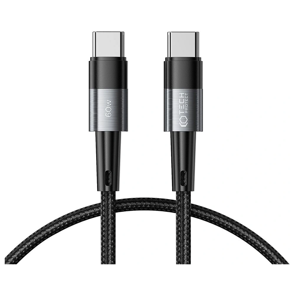 Hurtownia GSM - Kabel Tech-Protect Ultraboost USB-C / USB-C PD, 60W, 3A, 50cm Grau - THP2497 - {ean13} - Hurt