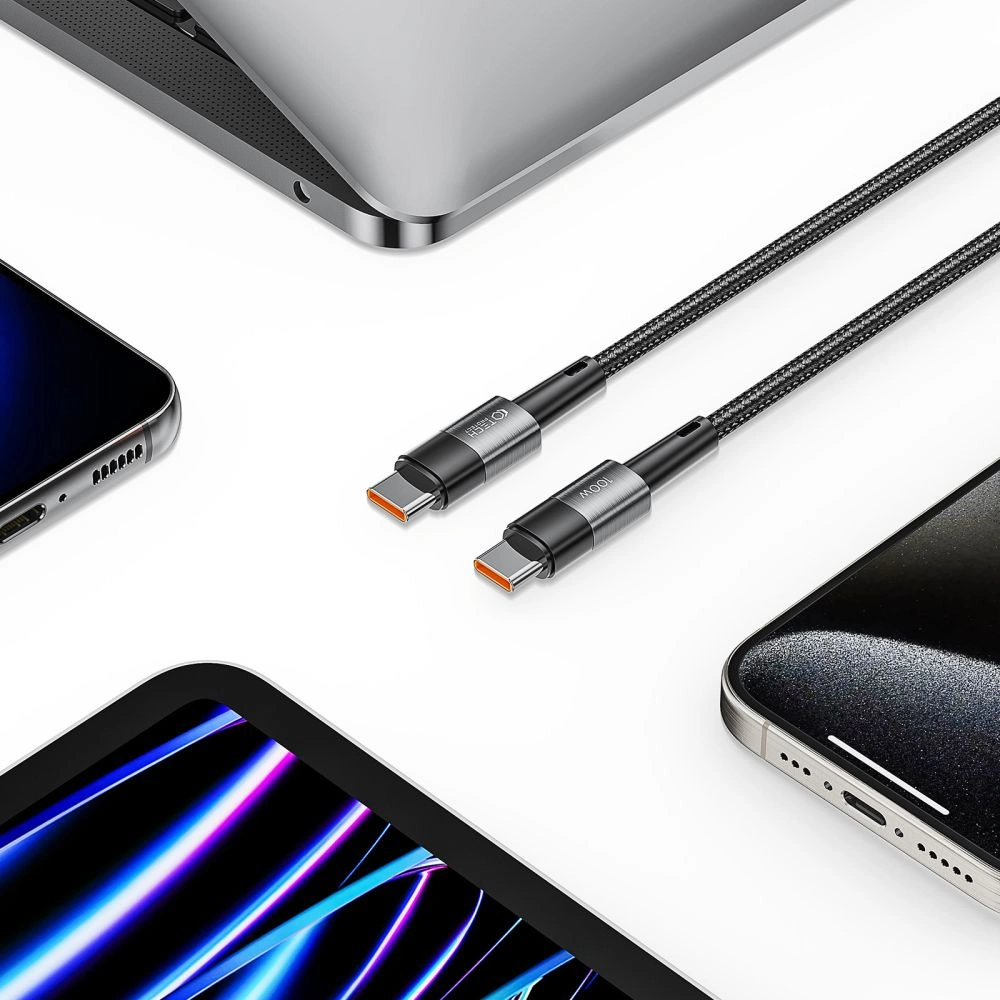 Hurtownia GSM - Kabel Tech-Protect Ultraboost USB-C / USB-C PD, 100W, 5A, 50cm Schwarz - THP2498 - {ean13} - Hurt
