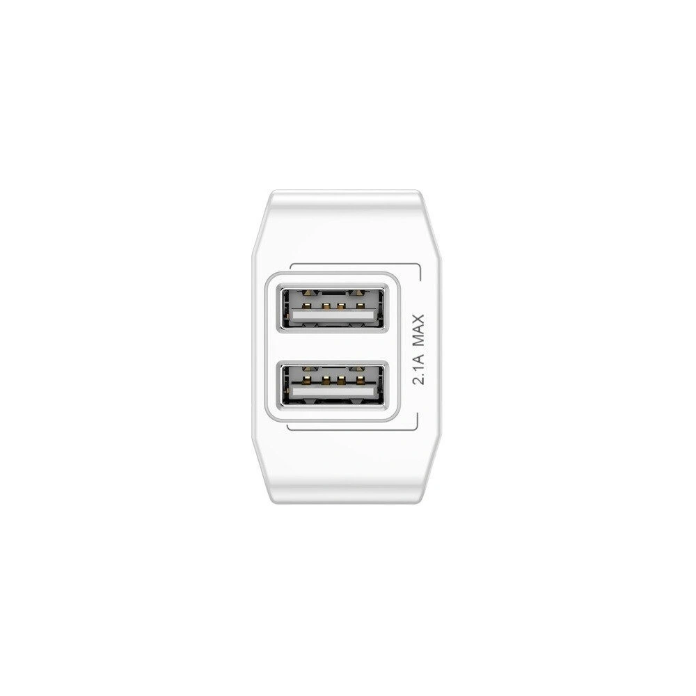 Wholesale Mini Wall Charger Baseus 2x USB White - BSU553WHT - {ean13} - Hurt