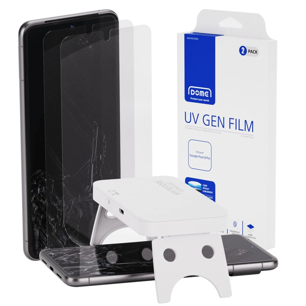 Hurtownia GSM - Ochranná folie Whitestone Dome UV Gen Film Google Pixel 8 Pro Clear [2 PACK] - WSD99 - {ean13} - Hurt