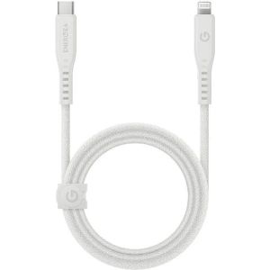Kabel ENERGEA Flow C94 USB-C / Lightning MFI, 60W, 3A, PD, Fast Charge, 1.5m weiß/white