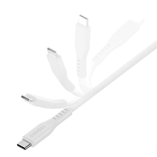 Kabel ENERGEA Flow C94 USB-C / Lightning MFI, 60W, 3A, PD, Fast Charge, 1.5m biały/white