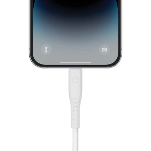 Kabel ENERGEA Flow C94 USB-C / Lightning MFI, 60W, 3A, PD, Fast Charge, 1.5m weiß/white