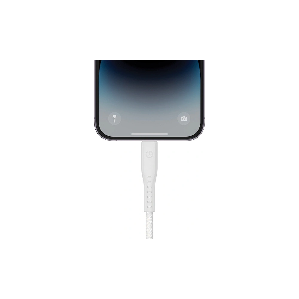 Hurtownia GSM - Kábel ENERGEA Flow C94 USB-C / Lightning MFI, 60W, 3A, PD, Gyors töltés, 1.5m fehér/white - ENG118 - {ean13} - Hurt