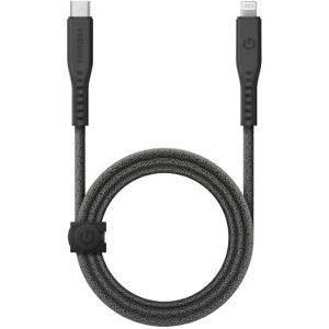 Kabel ENERGEA Flow C94 USB-C / Lightning MFI, 60W, 3A, PD, Fast Charge, 1.5m schwarz/black