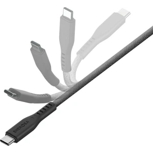 Kabel ENERGEA Flow C94 USB-C / Lightning MFI, 60W, 3A, PD, Fast Charge, 1.5m schwarz/black
