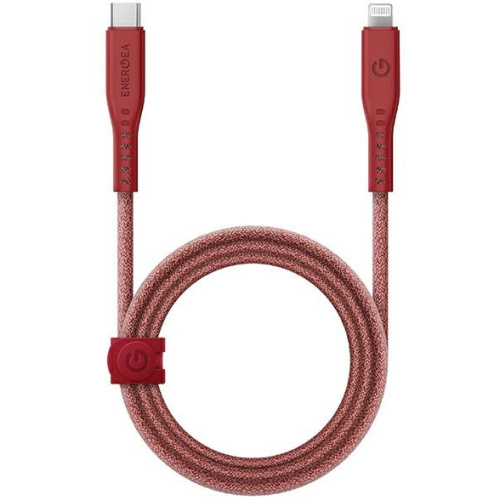 Energea Distributor - 8885020100341 - ENG120 - ENERGEA Flow C94 cable USB-C / Lightning MFI, 60W, 3A, PD, Fast Charge, 1.5m red - B2B homescreen