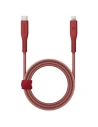 Kabel ENERGEA Flow C94 USB-C / Lightning MFI, 60W, 3A, PD, Fast Charge, 1.5m czerwony/red