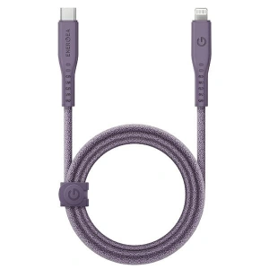 Kabel ENERGEA Flow C94 USB-C / Lightning MFI, 60W, 3A, PD, Schnellladung, 1.5m lila/purple