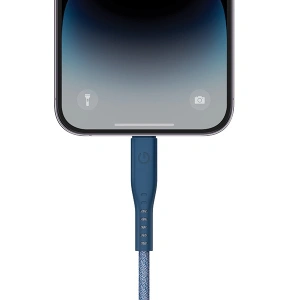 Kabel ENERGEA Flow C94 USB-C / Lightning MFI, 60W, 3A, PD, Fast Charge, 1.5m blau/blue