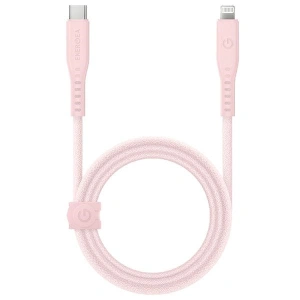 Kabel ENERGEA Flow C94 USB-C / Lightning MFI, 60W, 3A, PD, Schnellladung, 1.5m rosa/pink
